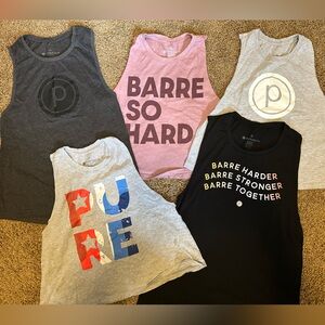 Pure Barre medium tank top lot